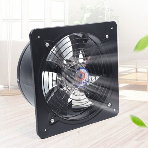 125W 12″ Air Extractor Fan Blower Ventilation Exhaust Fan Axial Fan with Grill