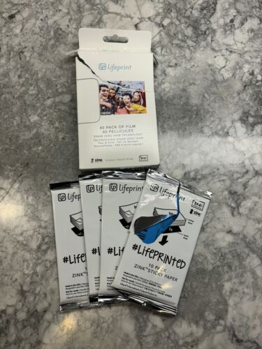 Lifeprint 40 Pack of Film for Augmented Reality Photo and Video Printer