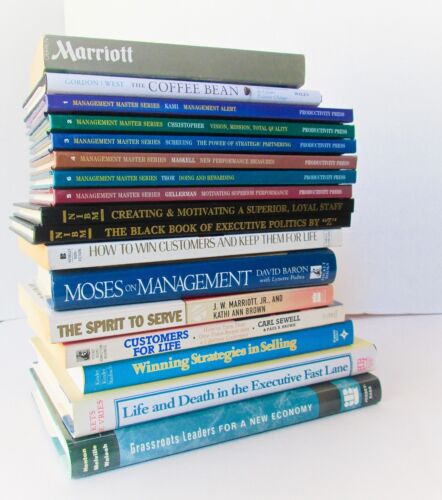 Lot of 17, Business Leadership Executive Management, Sales Service, Book Library