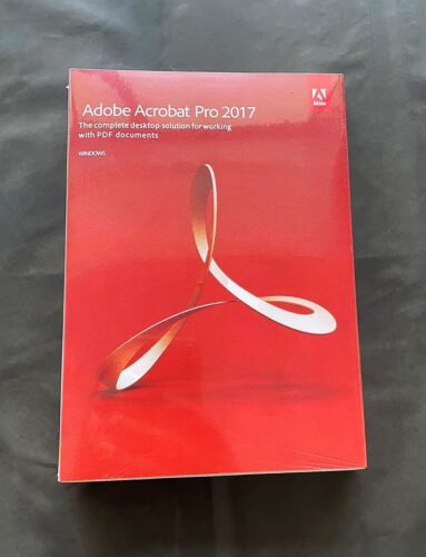 Adobe Acrobat Pro 2017 Boxed | Perpetual License | DVD for Windows