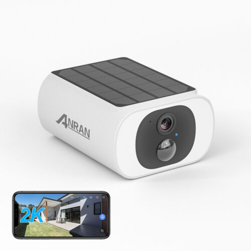 ANRAN Solar Security Camera Battery Powered Outdoor Wireless WiFi Home CCTV IP66