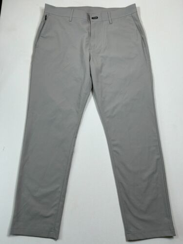 Public Rec Pants Mens 33×30 Gray Workday 2.0 Performance Stretch Commuter Casual