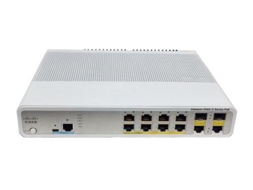 CISCO WS-C3560C-8PC-S 8-Port POE 100Mbps Switch GigE Uplink ios-15.2 3560C-8PC-S