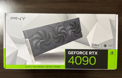 Nvidia PNY GeForce RTX 4090 24GB VERTO Triple Fan DLSS 3 GPU VCG409024TFXPB1