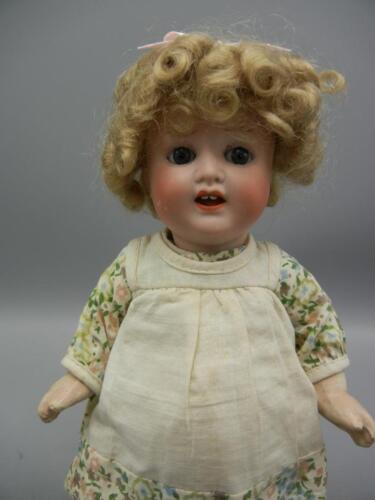 Antique German Bisque Doll Gans & Seyfarth #301 Chunky Toddler Repaired Head 9″