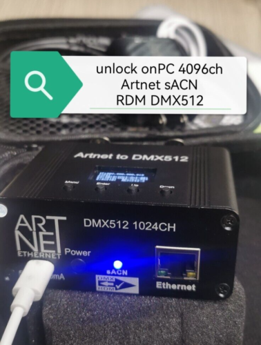 2 Port Artnet sACN RDM to DMX512 Node light controller  | Unlock  MA2 4096CH