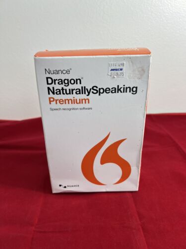 Nuance Dragon Naturally Speaking PREMIUM Speech Recognition Software Version 13