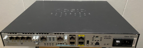 CISCO 1921/K9 Router w/EHWIC 4ESG Card & VWIC3-2MFT-T1/E1 Card