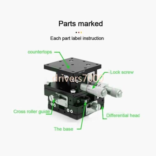 XYZ Axis Manual Precision Displacement Platform Fine-tuning Lifting Table