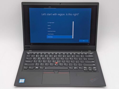 LENOVO X1 CARBON 7TH GEN 14″ FHD I5-10210U 512GB SSD 16GB W11P Backlit FP Reader