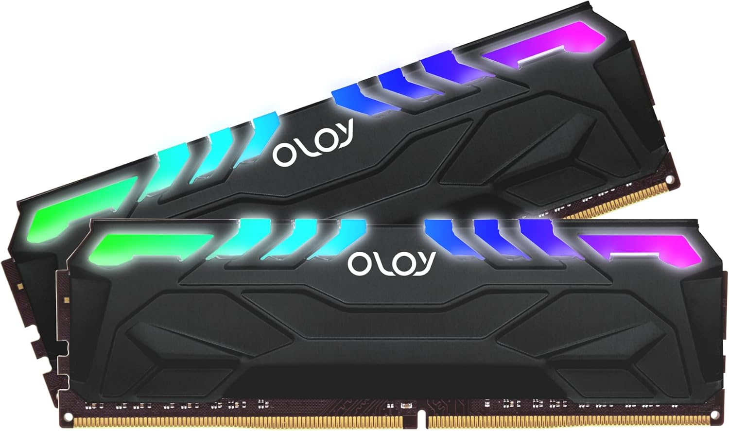 OLOy DDR4 RAM 16GB (2x8GB) Black Owl Aura Sync RGB 2666 MHz CL19 1.2V 288-Pin Desktop UDIMM (MD4U0826190BHJDA)