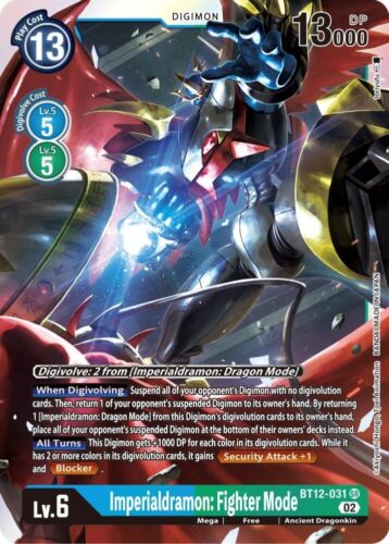 Imperialdramon: Fighter Mode – BT12-031 NM – Digimon TCG