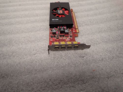 AMD FirePro W4100 2GB GDDR5 4x Mini Display Port Video Graphics Card XXH7R C755