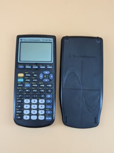 Texas Instruments TI-83 Plus Graphing Calculator w Cover Fully Tested