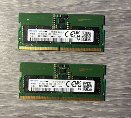 Samsung 16GB ( 8GB x2) PC5-5600 SODIMM DDR5-44800 Laptop Memory