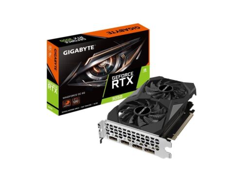 Gigabyte GeForce RTX 3050 WINDFORCE OC 6GB GDDR6 Graphics Card GV-N3050WF2OC-6GD