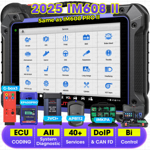 2025 Autel MaxiIM IM608 PRO II Kits IMMO Key Programming Diagnostic Scanner Tool