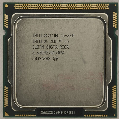 Intel Core i5-680 CPU Dual-Core 3.6GHz / 4MB LGA1156 SLBTM Processor