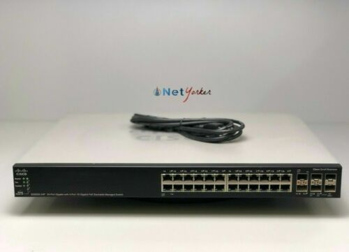 Cisco SG500X-24P-K9 – SG500X-24P – 24 Port PoE+ Switch – Same Day Shipping