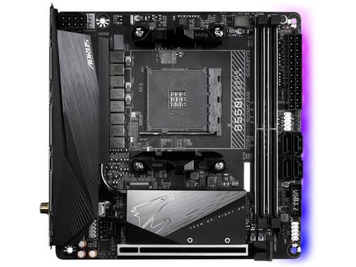 GIGABYTE B550I AORUS PRO AX AM4 AMD B550 Mini-ITX Motherboard with Dual M.2, SA