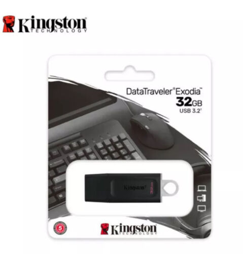 Kingston DataTraveler Exodia 32G Flash Drive USB with Cap & Keyring New Sealed