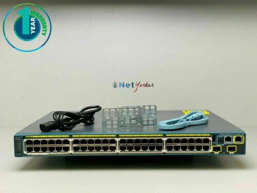 Cisco WS-C2960S-48LPD-L 48 Port PoE+ Gigabit Switch W/STACK – Same Day Shipping