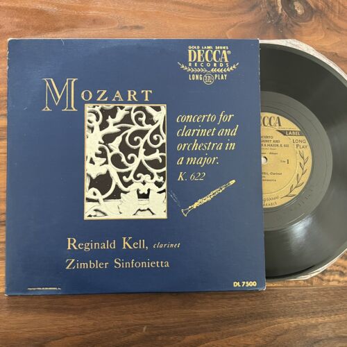 Mozart Concerto for Clarinet & Orchestra In A Major K. 622 10″ LP Decca DL 7500