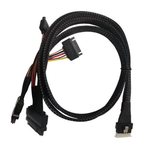 Data Center SFF8654(8i) to 2SFF-8639 NVME Adapter Cable SFF8654 to SFF 8639