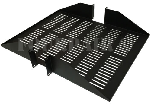 19″ Center Weight Vented Rack Mount IT Data Networking Server Shelf 2U 25″ Deep