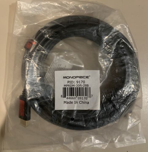 Monoprice PID 9170  30 Ft 4K High Speed HDMI Cable 30ft