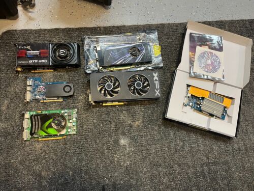 Lot of 6 Graphics Cards — GeForce, XFX — Great Deal!