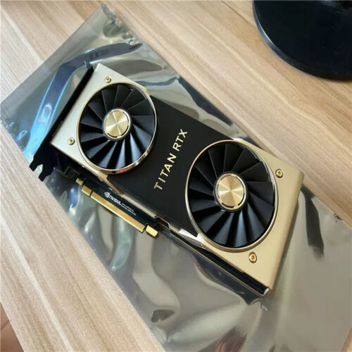 NVIDIA Titan RTX 24GB GPU GDDR6 PCIe 3.0 CUDA Graphics Video Card