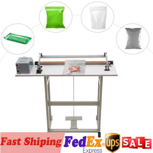 22.83″ Foot Pedal Impulse Sealer heat sealing machine,Plastic Bag sealer 110V