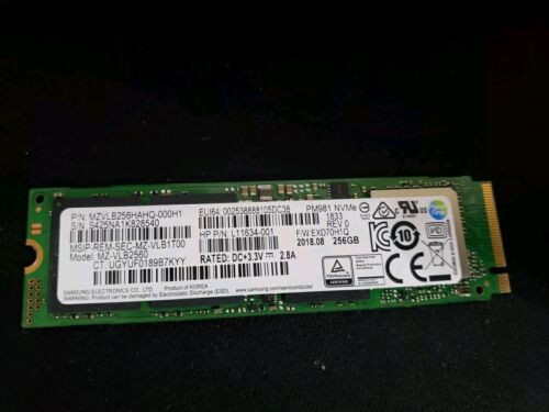 Samsung MZ-VLB2560 PM981 256 GB NVMe M.2 80mm Solid State Drive