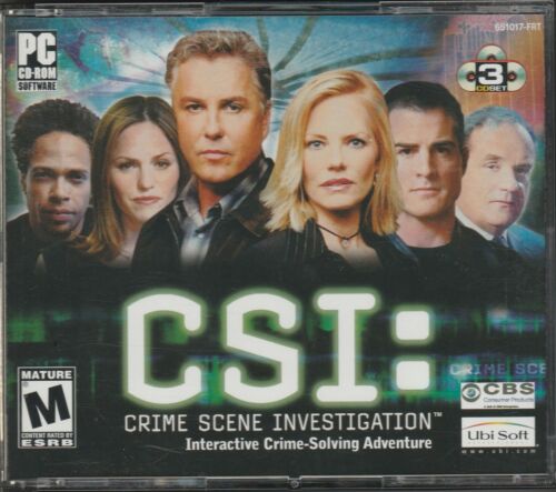 CSI: Crime Scene Investigation CD-Rom for Win 2000/XP/98/Me by Ubi Soft ~ 2003