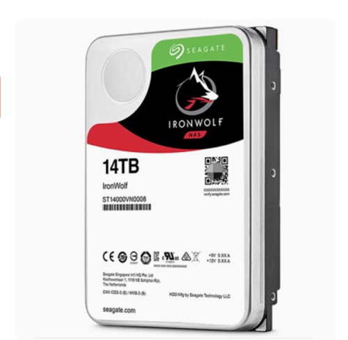 Seagate IronWolf ST14000VN0008 14TB 3.5″ SATA 7200rpm Internal HDD for Raid NAS