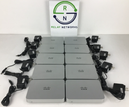 Lot of 10 Cisco Meraki Z1 Cloud Managed Teleworker Gateways Unclaimed with power