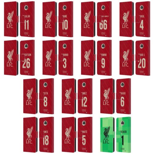 LIVERPOOL FC LFC 2021/22 PLAYERS HOME KIT GROUP 1 PU LEATHER BOOK CASE MOTOROLA