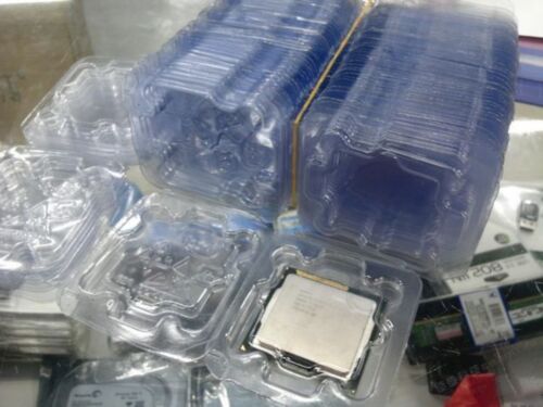 New 100 PCS Clamshell Tray Case For Intel 478 775 1150 1155 1156 CPU US