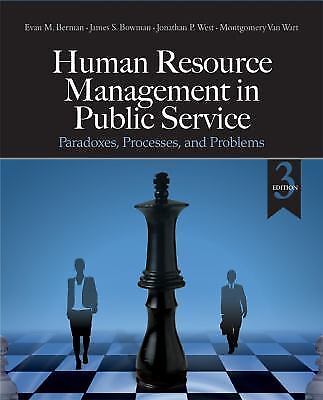 Human Resource Management in Public Service : Paradoxes, Processe