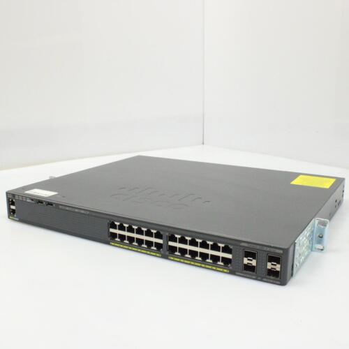 CISCO Catalyst WS-C2960X-24PS-L V04 24-Port PoE Ethernet Network Switch