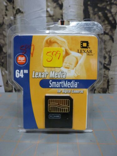 New Sealed Lexar Media SmartMedia 64MB Card Data Storage for Digital Cameras