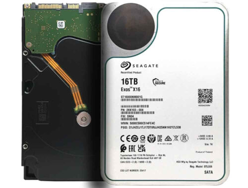 Seagate EXOS X16 16TB 256MB 7200rpm 3.5″ SATA 6Gb/s Enterprise HDD ST16000NM001G