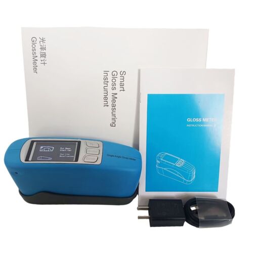 60 Degree Glossmeter Gloss Meter with 0-1000GU Data Storage 100 Standard Samples