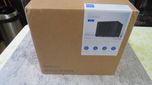 Synology 4 bay NAS DiskStation DS920+ (Diskless), 4-bay; 4GB DDR4