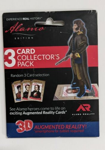 Alamo Reality Collectible Trading Cards 3-Card collector’s pack 3D AR Augmented