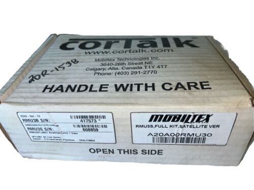 New Mobiltex Data Cortalk RMU3-S Satellite Remote Monitoring Unit Kit.       AB