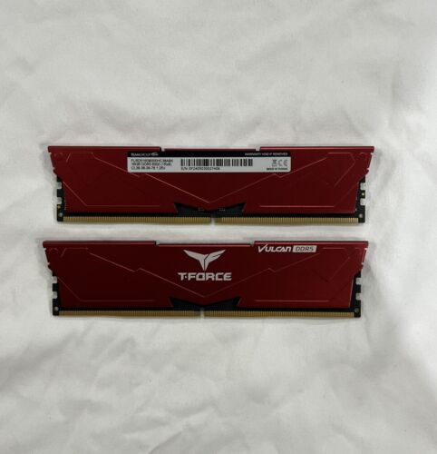 TEAMGROUP T-Force Vulcan DDR5 32GB (2x16GB) 6000MHz CL38-38-38-78 PC5 48000