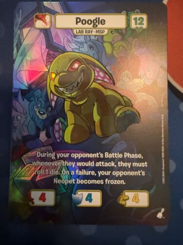 Neopets Battledome TCG 25th Anniversary MSP Poogle