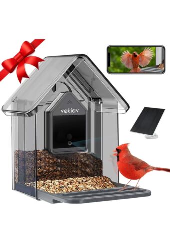 Bird Feeder With Camera 100M Cloud Storage AI Bird Species Identify 2K Video